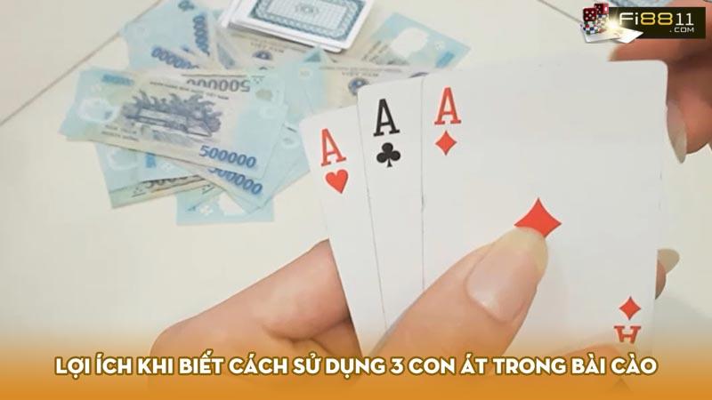 Lợi ích khi biết cách sử dụng 3 con át trong bài cào